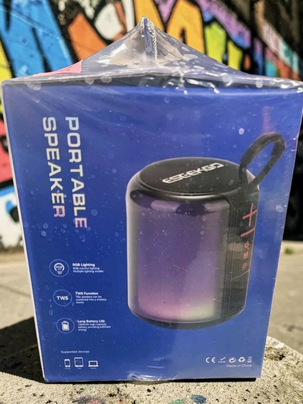 Portable Bluetooth Speaker - Purple Gradient